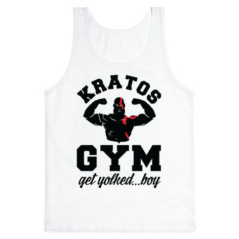 Kratos Gym Get Yolked Boy Tank Top